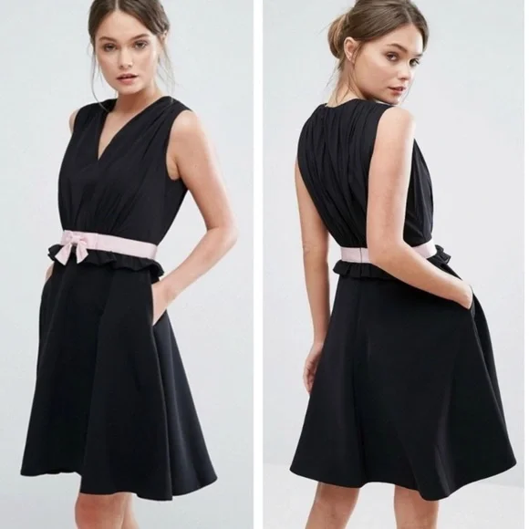 “TED BAKER” Vexi Pink Bow Dress